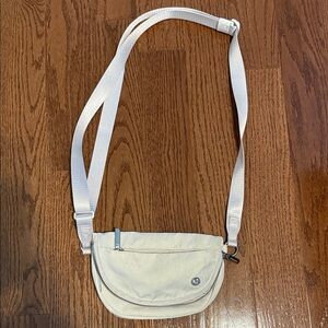 Lululemon Athletica Cream Crossbody Bag worn once !
